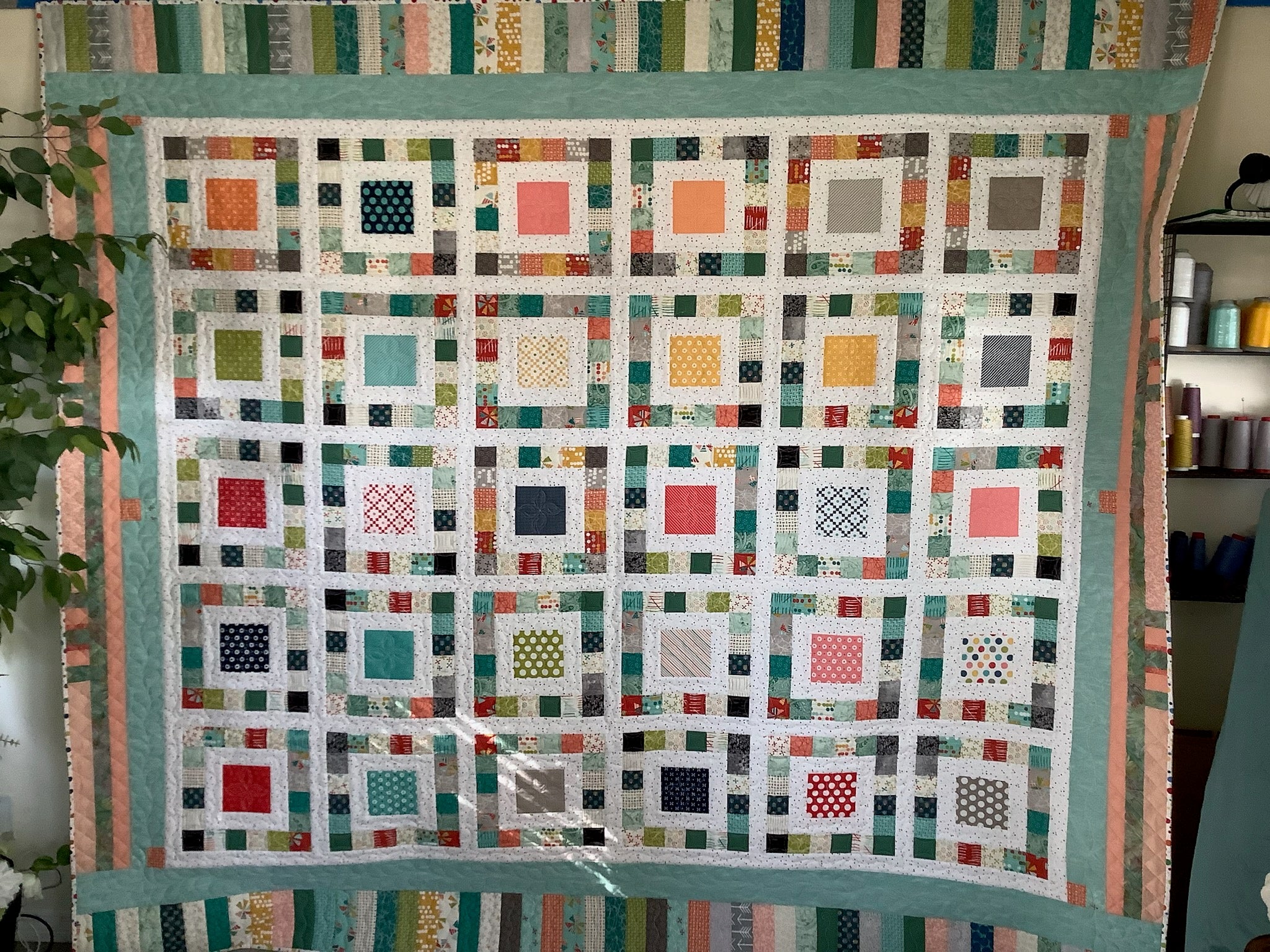 Happy Quilt Charm Square