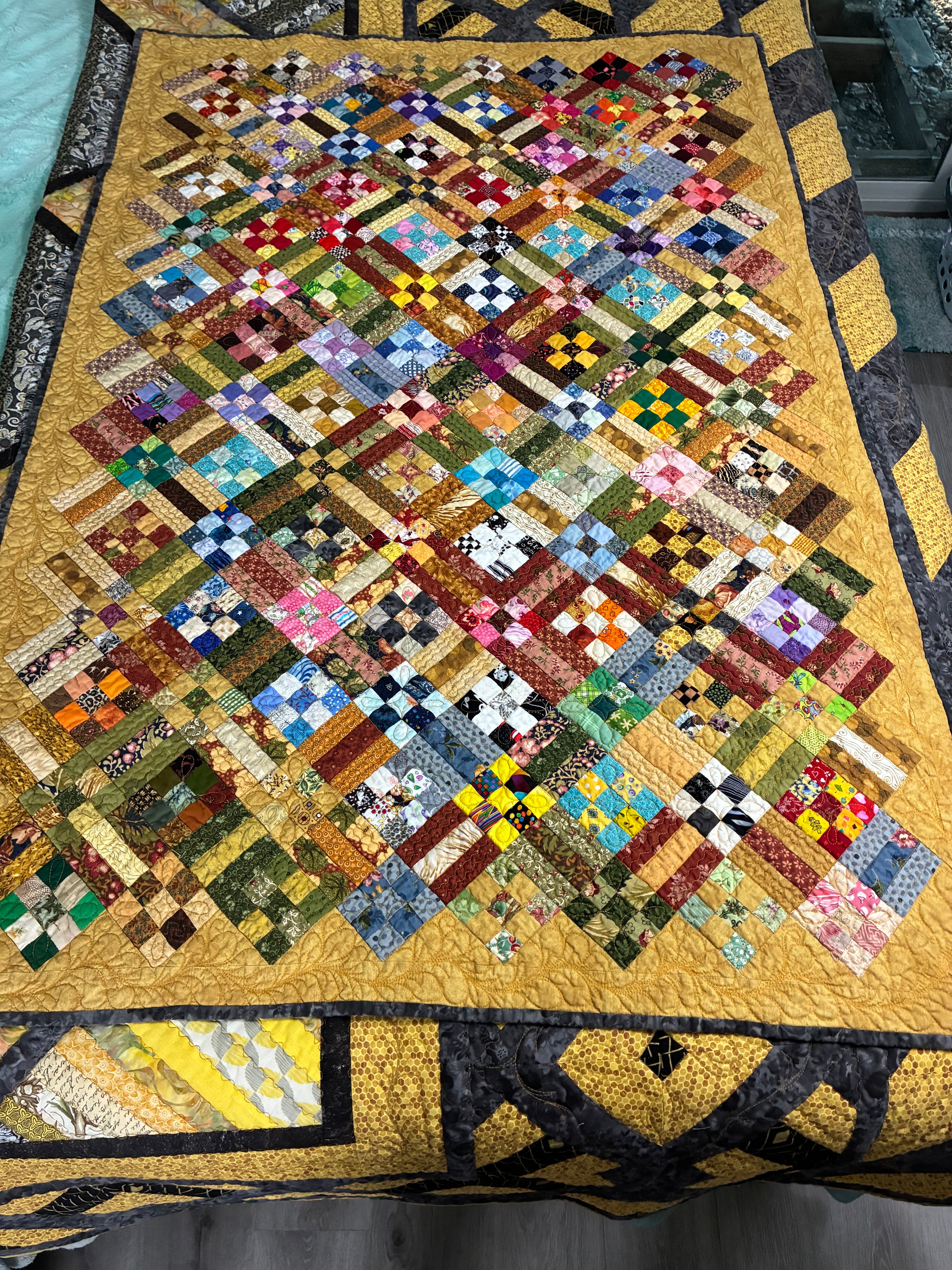 9 Patch Rail Fence Throw