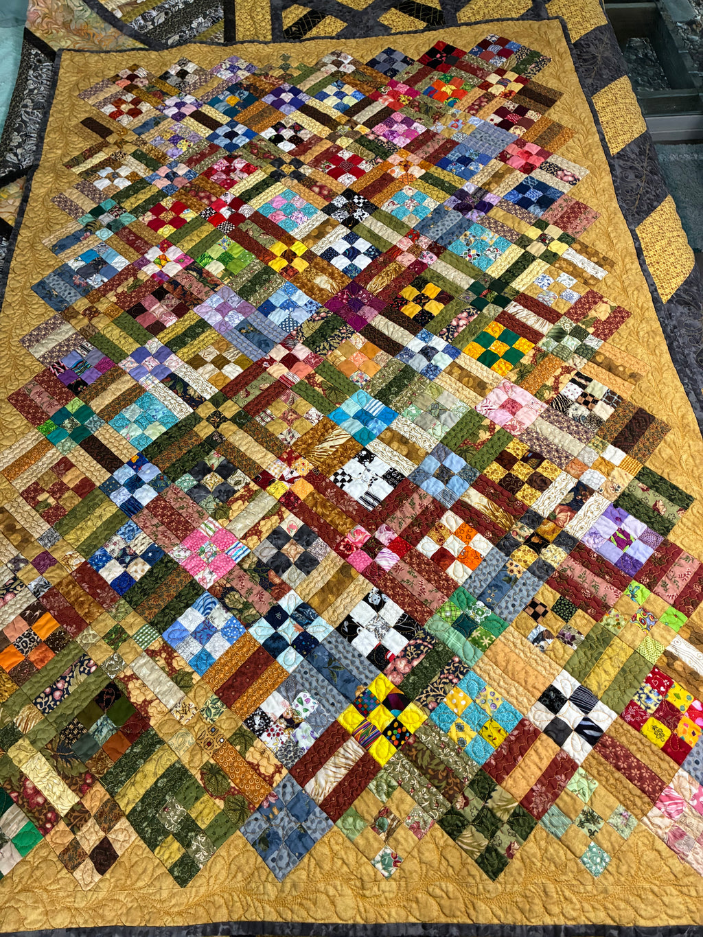 9 Patch Rail Fence Throw